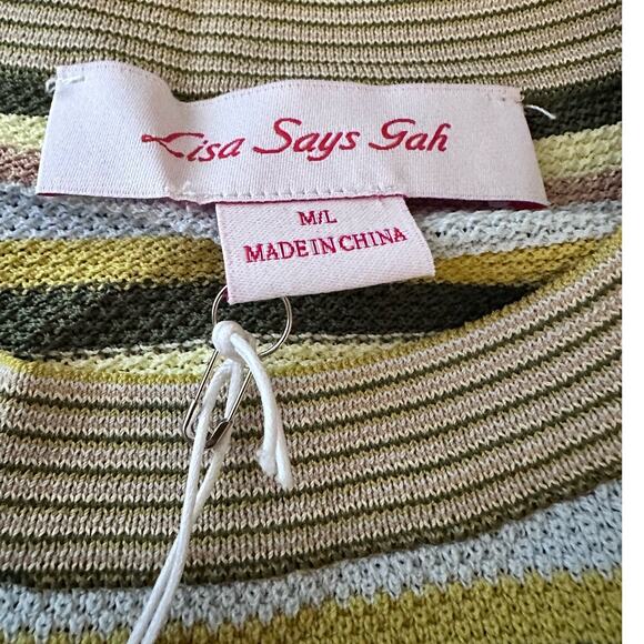 Lisa Says Gah Becca Stretch Knit Midi Dress - Size M/L- NWT - Picture 7 of 9